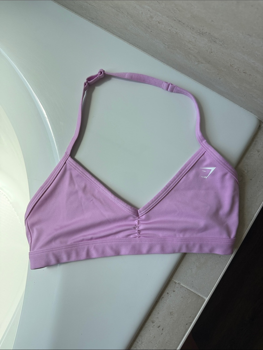 Gym Shark x Whitney Simmons Lilac Halter Sports Bra